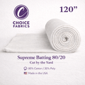 Supreme Batting 80/20 - 120" Wide - By the Yard
