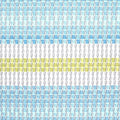 Camellia - Ribbon Weave Stripe - Blue/Grey