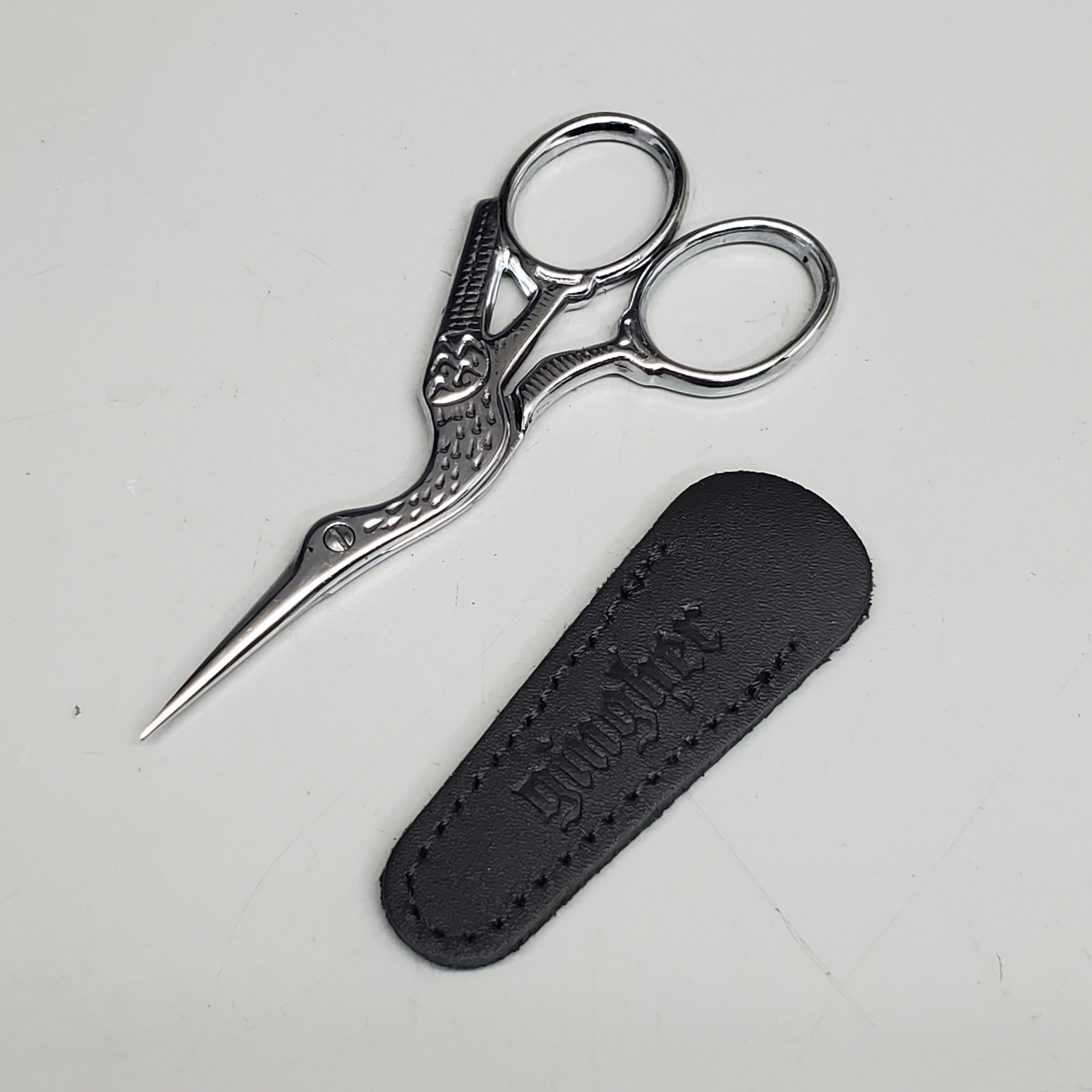 GINGHER Stark Embroidery Scissors 3.5" Chrome 220450 03-058254