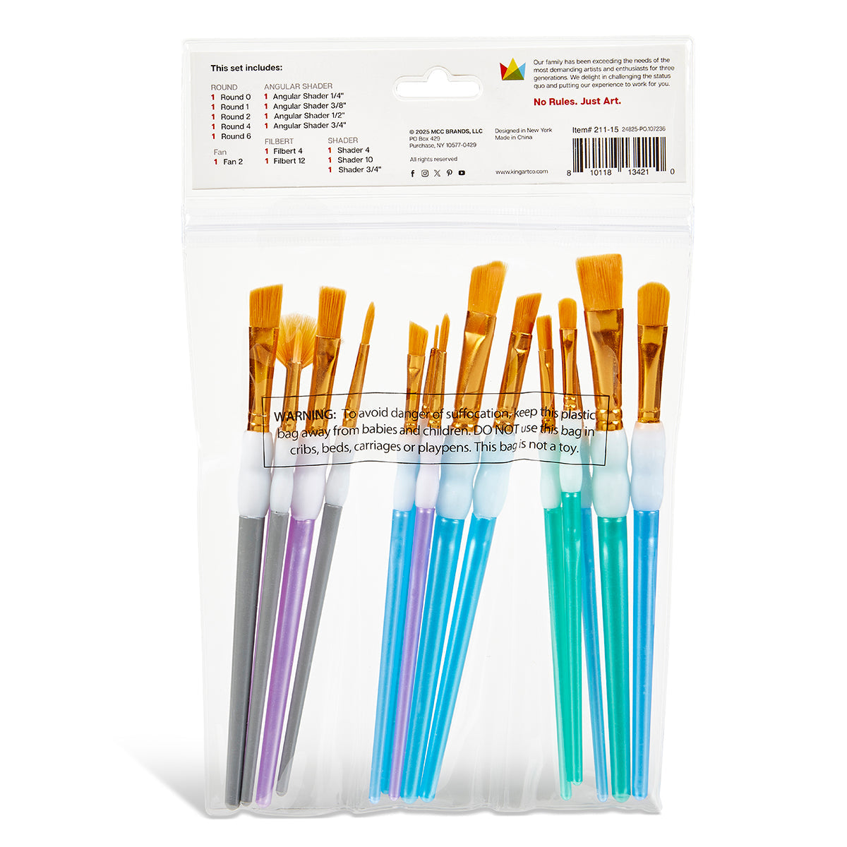 Studio Soft Grip Brush Set - 15 pc