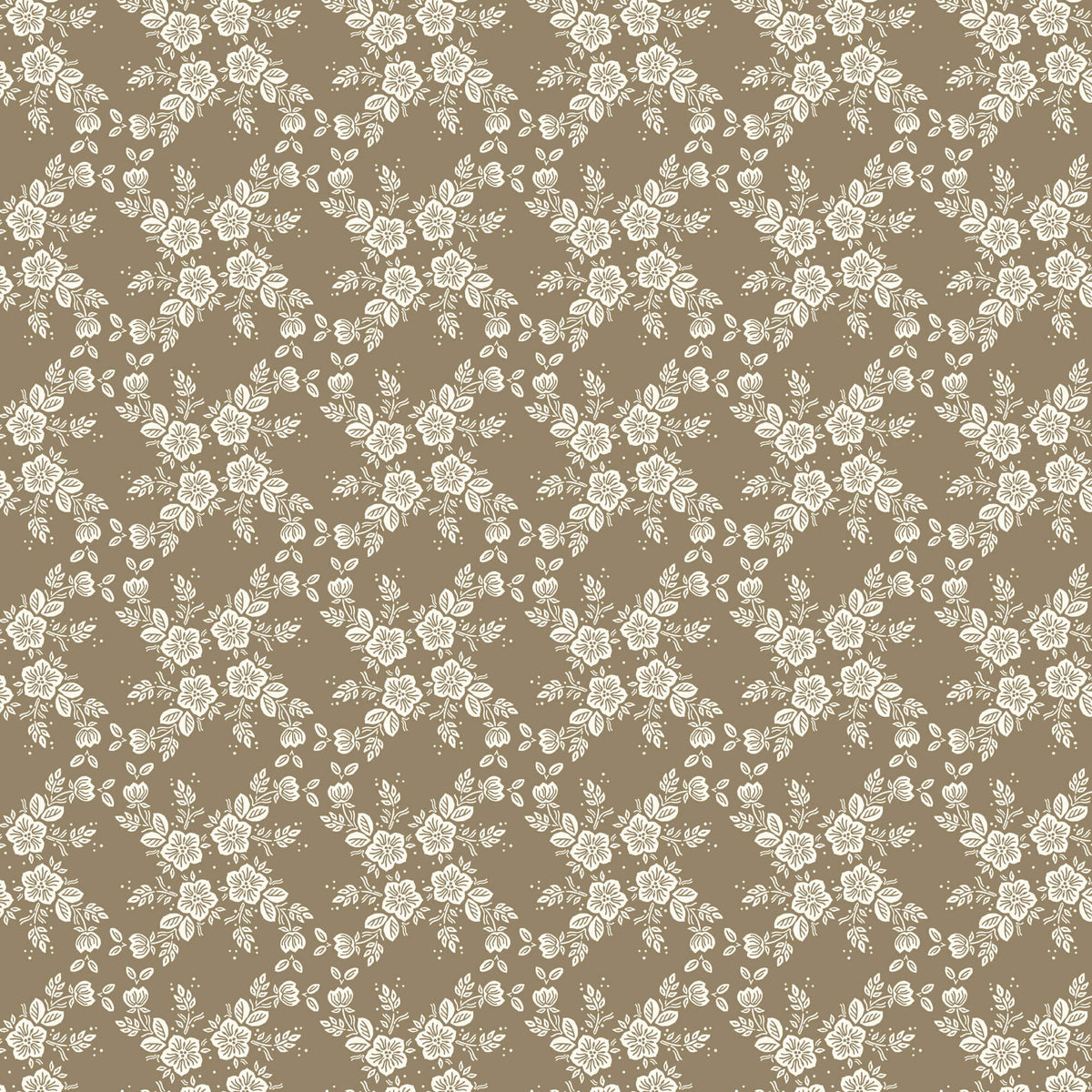 Cottage Garden - Lattice Vine - Brown