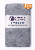 Color Waves 108" Supreme Backings - Light Grey (3-Yard Pack)