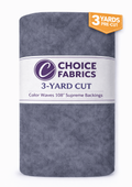 Color Waves 108" Supreme Backings - Dark Grey (3-Yard Pack)