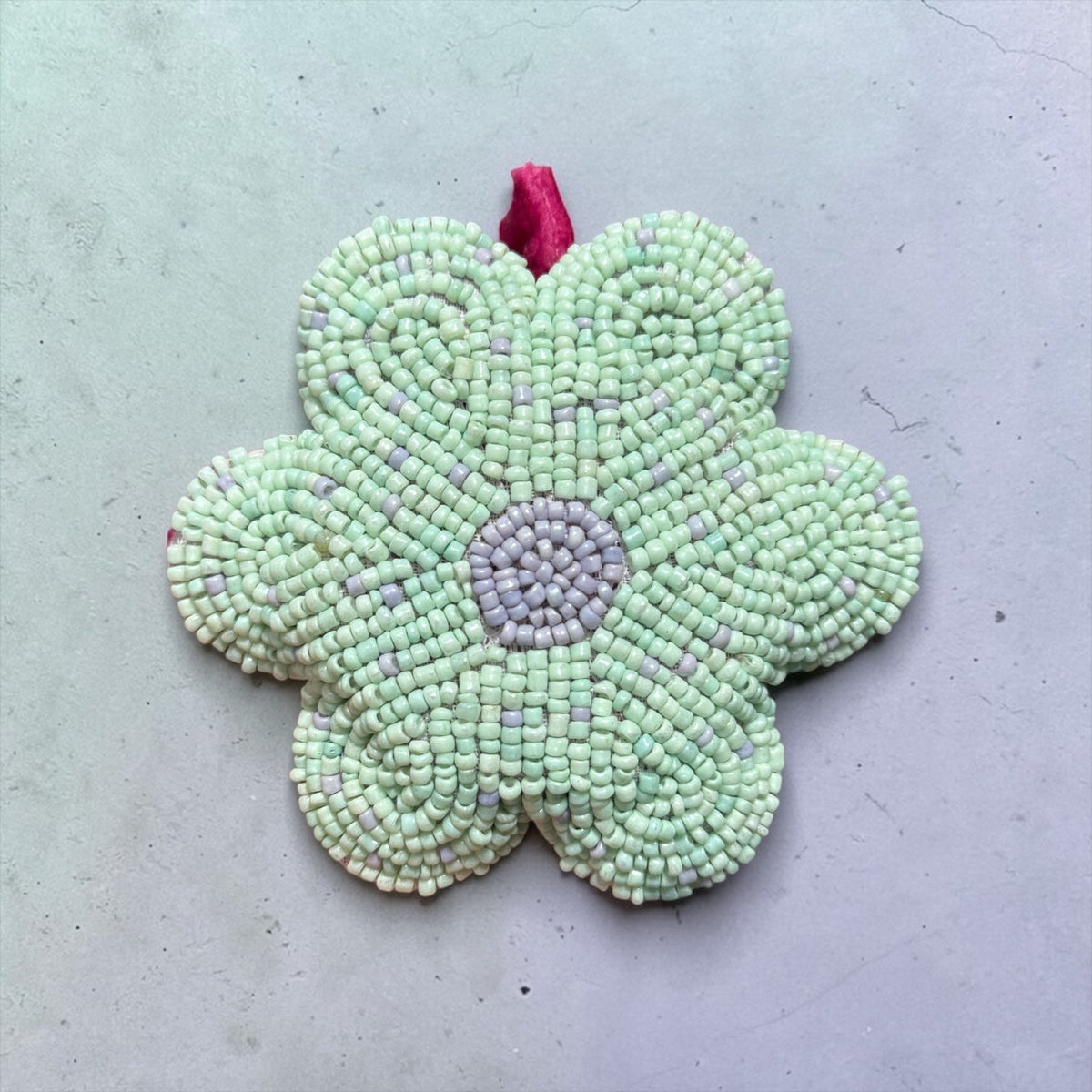 Handmade Glass Beaded Flower Tape Measure