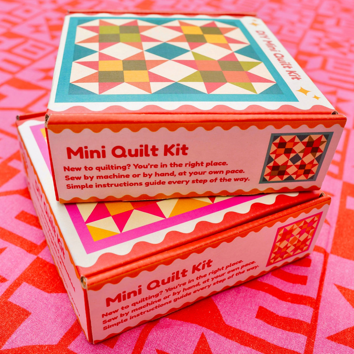 Mini Quilt Kits - Turquoise