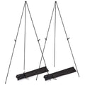 2 Pack Easel Stand for Display 61in Collapsible A Frame Tripod Easel Iron Alloy Drawing Stand with 2 Carry Bags for Wedding Poster Art Drawing Meeting