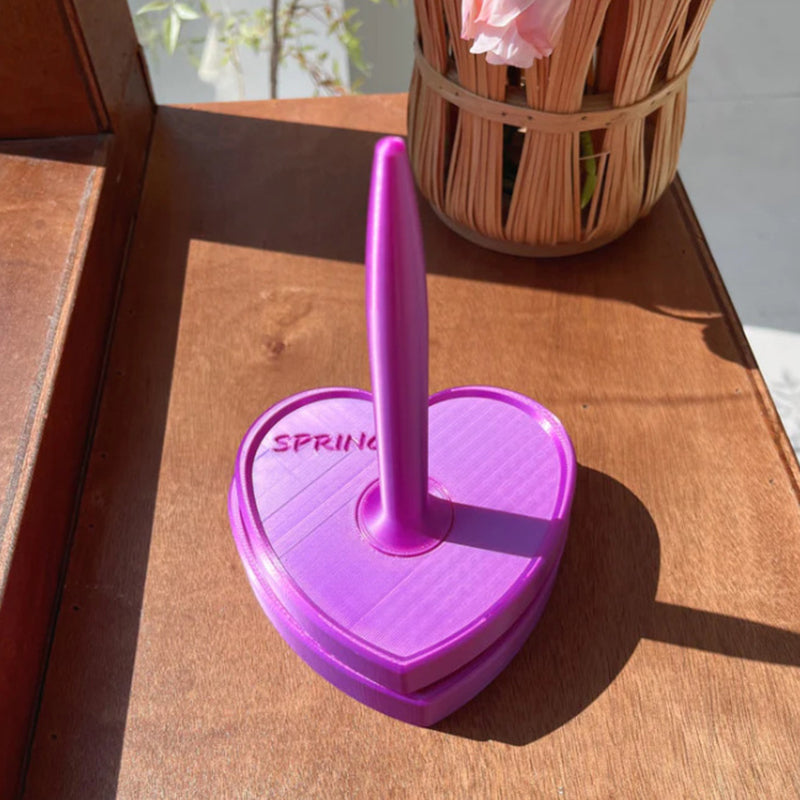Vertical Shiny-Design Yarn Spinners and Holders: Rotary Plastic Tools for Textile Wool, Agri Wool, and Knitting Enthusiasts