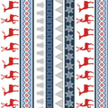 Nordic Cabin - Deer Stripe - Blue