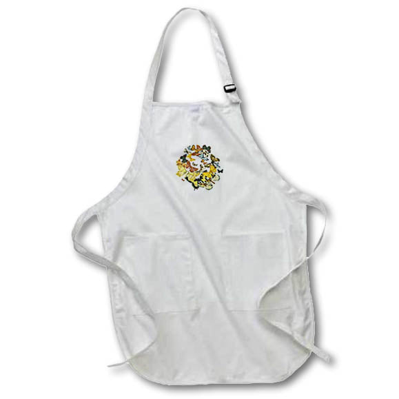Apron - A Swarm Of Vintage Butterflies Vector Vector Art - Butterflies