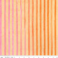 Elementals Batiks - Get in Line - Coral Fiesta