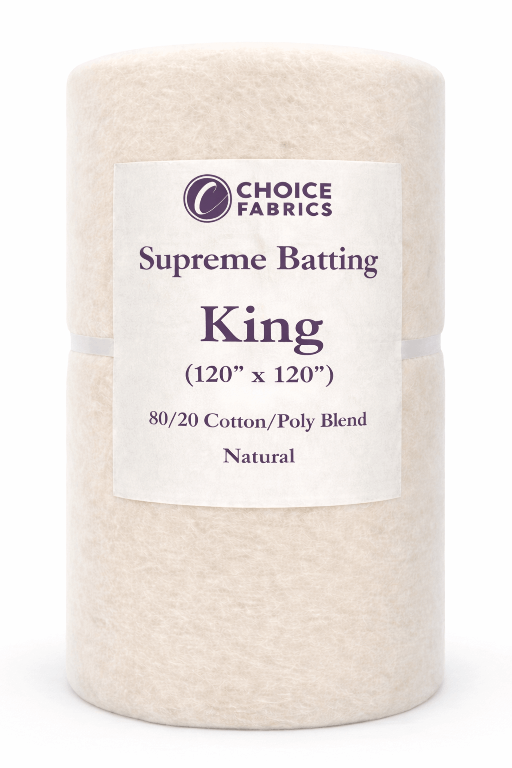 Supreme Batting - 80/20 Cotton/Poly Blend - King (120" x 120")
