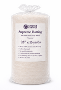 Supreme Batting - 80/20 Cotton/Poly Blend - 15 Yard Roll (93" x 15yds)