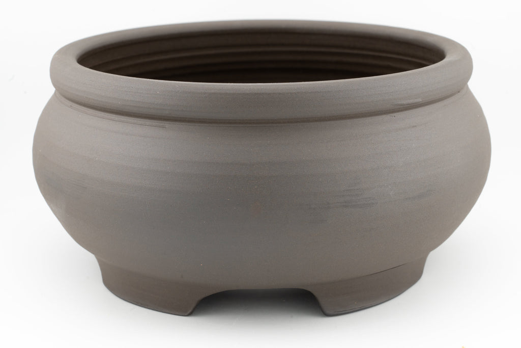 Bonsai Pot, Unglazed, White or Brown Stoneware