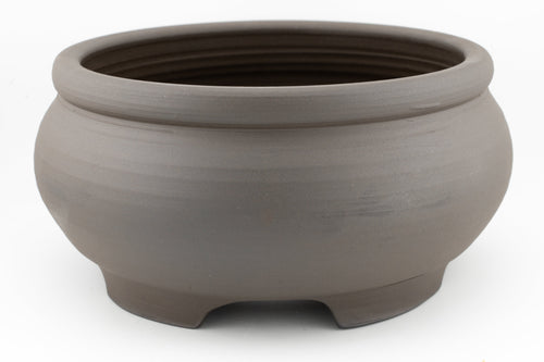 Bonsai Pot, Unglazed, White or Brown Stoneware