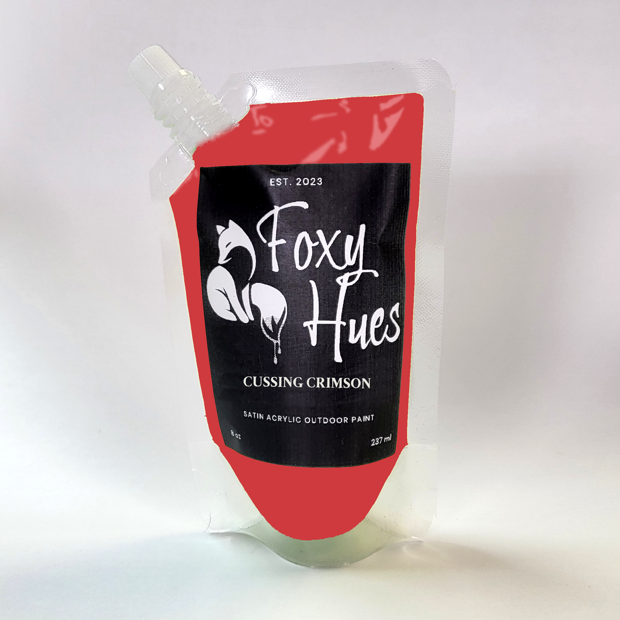 Cussing Crimson - Foxy Hues | Satin Acrylic outdoor Paint