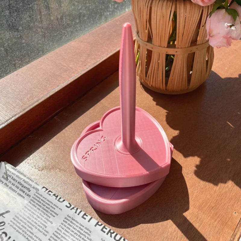 Vertical Shiny-Design Yarn Spinners and Holders: Rotary Plastic Tools for Textile Wool, Agri Wool, and Knitting Enthusiasts