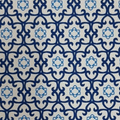 Every Day Prints - Medallion - White/Blue