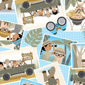 Safari Adventure - Safari Greetings - Sky Blue