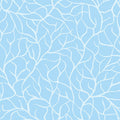 Flora & Fauna: Midnight - Branches - Sky Blue
