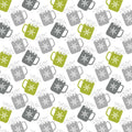 Nordic Cabin - Nordic Mugs - Lime/Grey Metallic