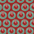 The Night Before Christmas - Wreath - Red