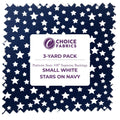 Patriotic Stars 108" Supreme Backings - White Stars on Navy (3-Yard Pack)