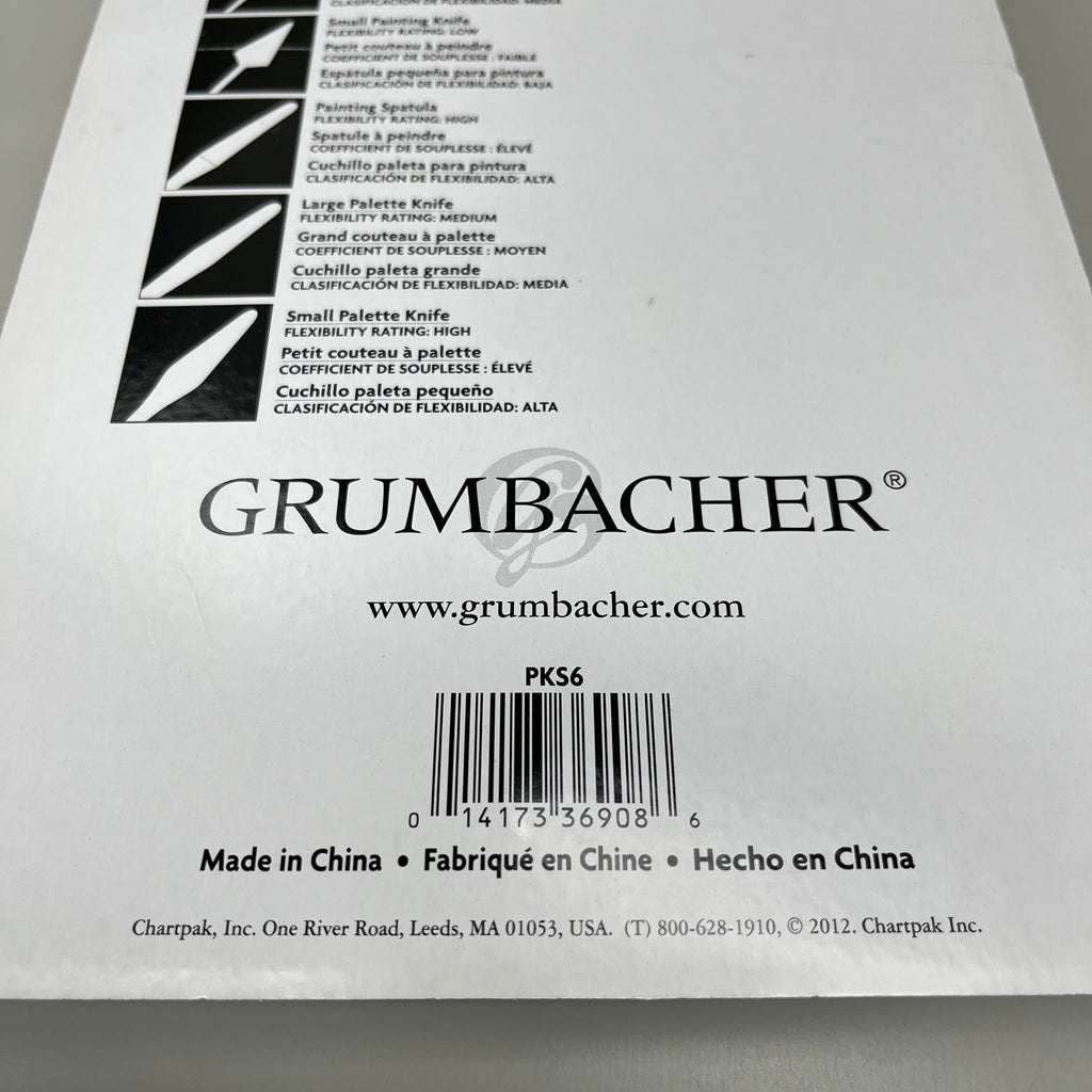 GRUMBACHER Painting Palette Knifes ABS plastic PKS6 (New)