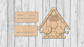 Hello Summer Birdhouse and Birds Tabletop Stander - DIY Unfinished Kit - Lvl 1