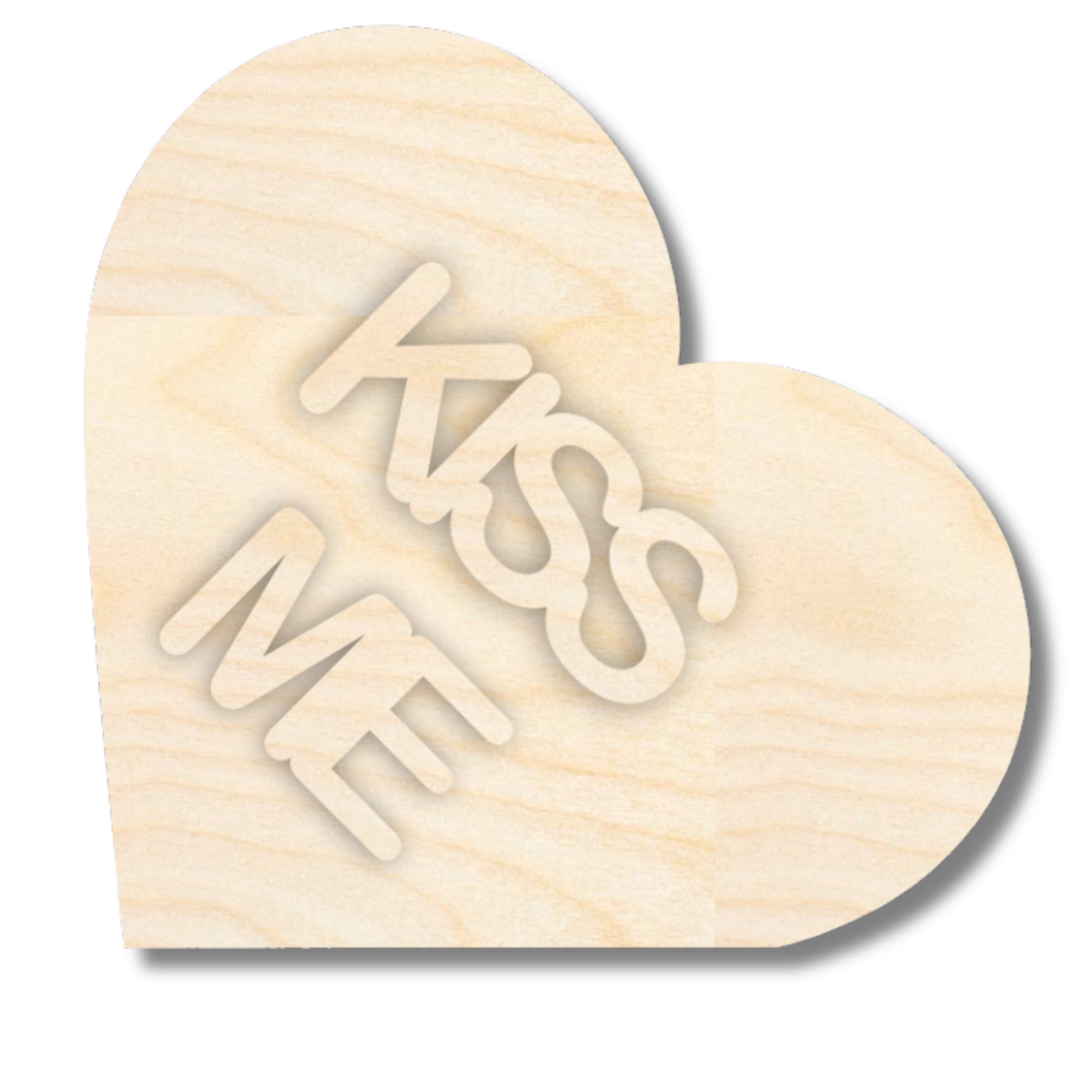 NEW Unfinished Wood Layered Conversation Heart Shelf Sitter | 6" Wide| 1/2" and 1/4" Wood | Wood Craft DIY