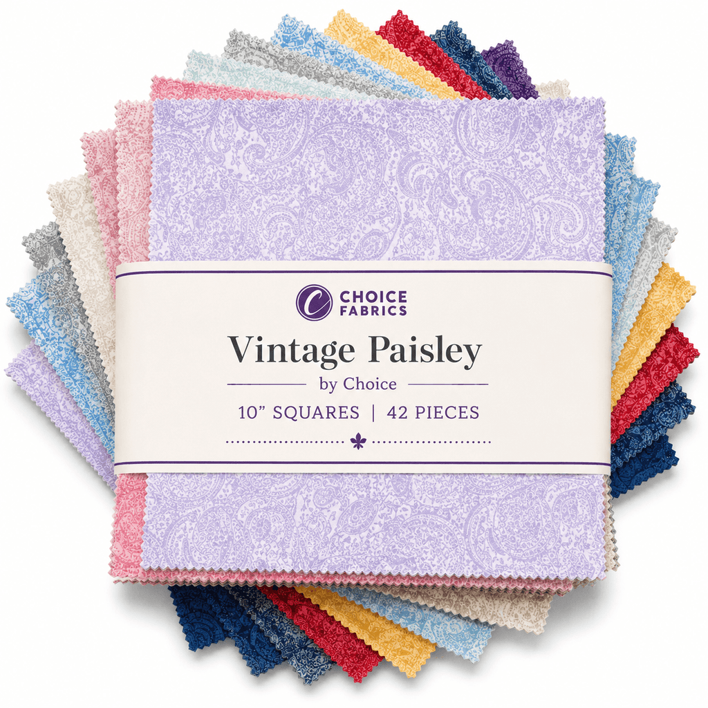 Vintage Paisley - 10" Squares (42 Cuts)