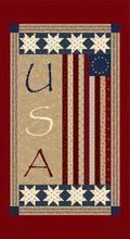 Betsy's Needlework - Flag Panel - Red