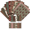 Vintage Christmas Scrapbook Paper Pack | 24 Sheets for Junk Journaling