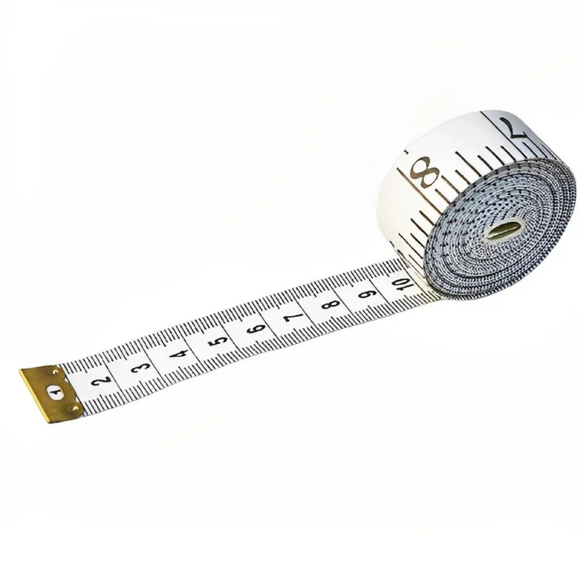 2m White Waist Circumference Soft Tape Measure | Clothing Tailor Measuring Ruler