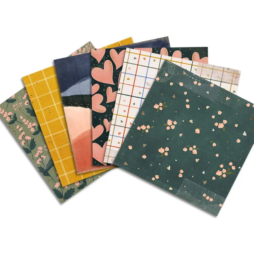 24 Sheets Craft Paper Pads | Origami Scrapbooking Background Paper