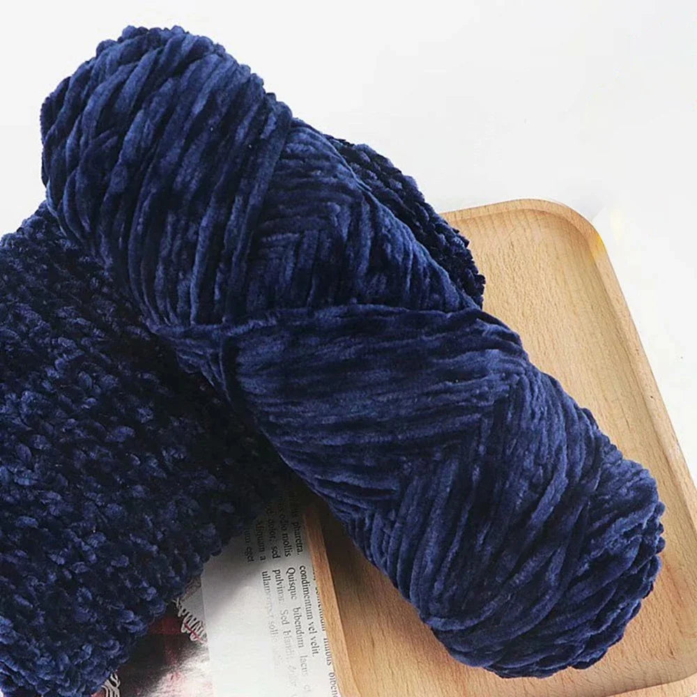 95g Chenille Soft Velvet Yarn Blended Knitting Wool Crochet Handmade Scarf Coat Baby Blanket And Hat