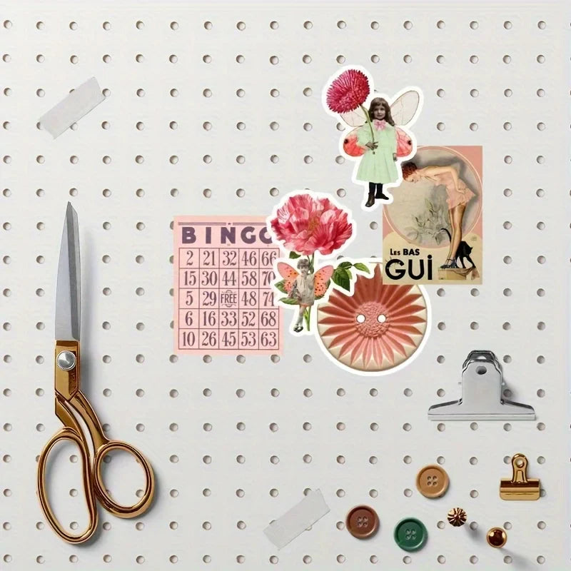 50pcs Cute Pink Cartoon Stickers | Aesthetic Decals for Laptop, Scrapbook, and Stationery