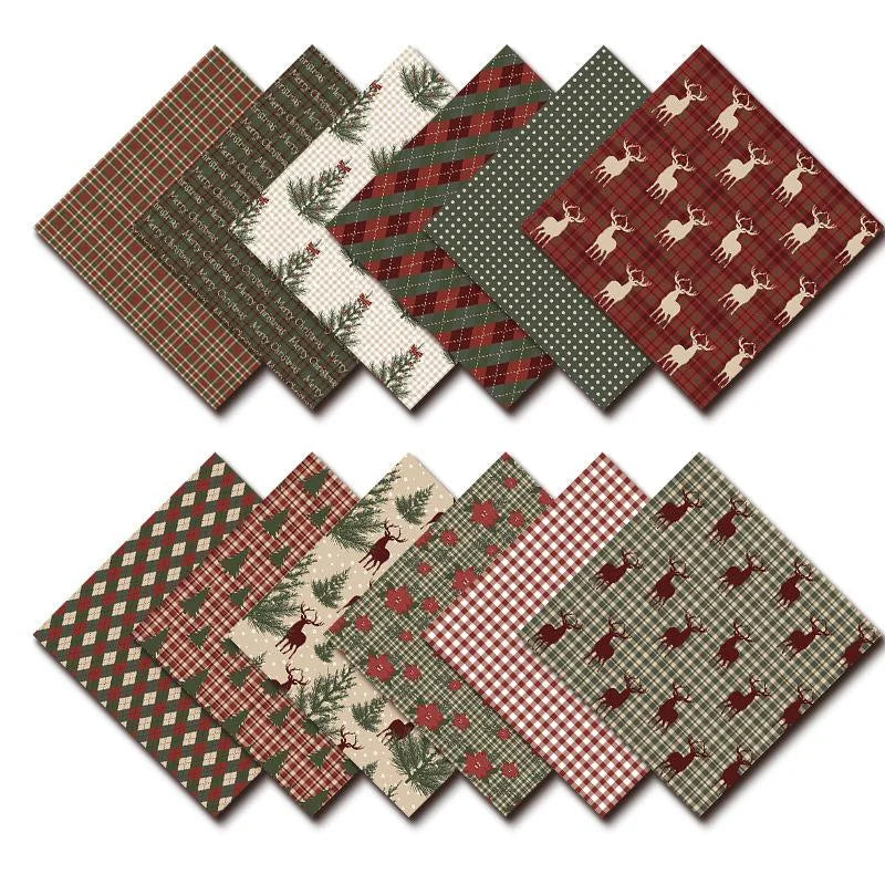 Vintage Christmas Scrapbook Paper Pack | 24 Sheets for Junk Journaling