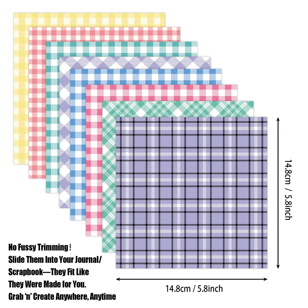 Retro Grid Collage Paper Sheets | DIY Scrapbooking & Junk Journal Material