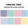 Retro Grid Collage Paper Sheets | DIY Scrapbooking & Junk Journal Material