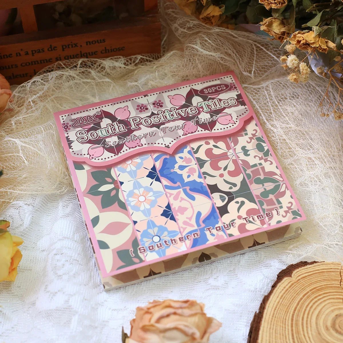 Vintage Floral Scrapbook Paper Set | 30 Sheets Aesthetic Journaling Supplies