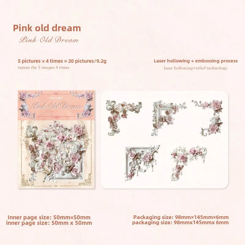 20 Pcs Decorative Paper Set | DIY Scrapbooking and Junk Journal Supplies