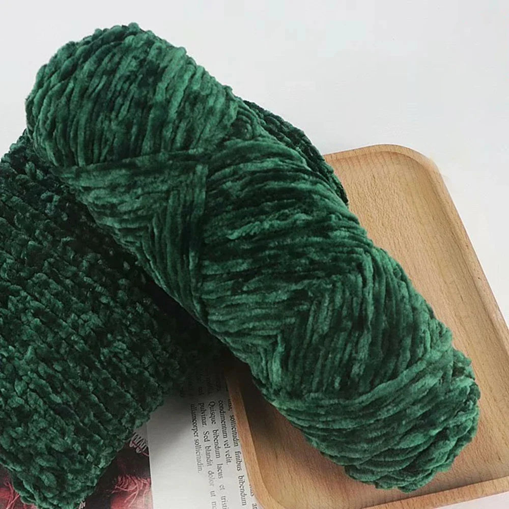 95g Chenille Soft Velvet Yarn Blended Knitting Wool Crochet Handmade Scarf Coat Baby Blanket And Hat