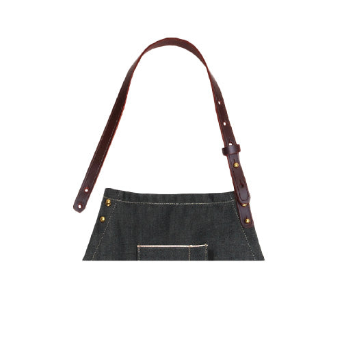 THE SELVEDGE APRON WITH REMOVABLE LEATHER