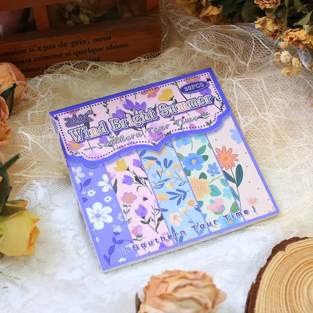 Vintage Floral Scrapbook Paper Set | 30 Sheets Aesthetic Journaling Supplies