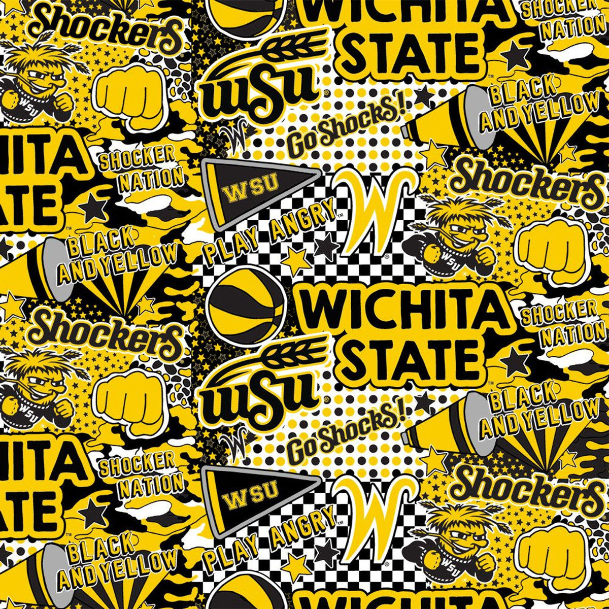Wichita State Shockers - Pop Art (3-Yard Pack)