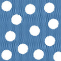 Welcome Winter - Fuzzy Dot on Knit Ground - Blue (3-Yard Pack)