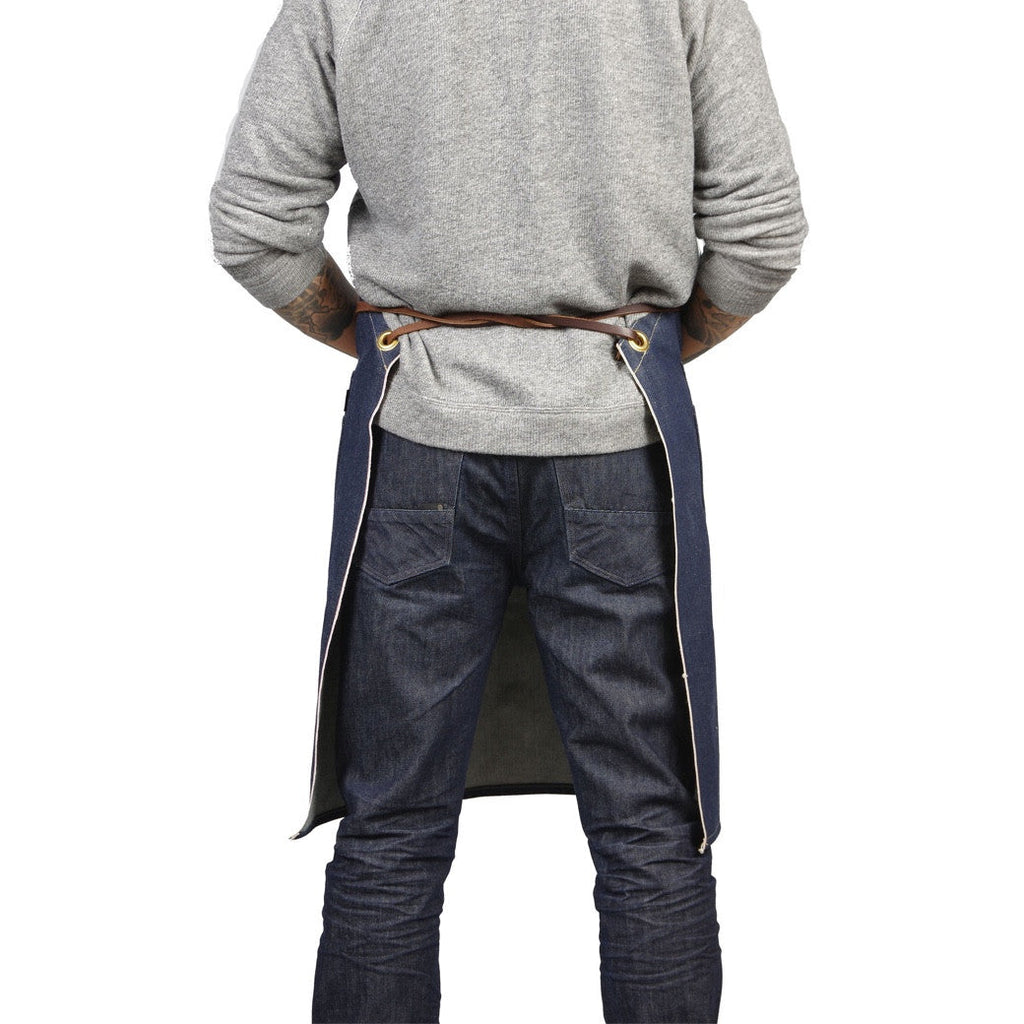 THE SELVEDGE APRON WITH REMOVABLE LEATHER