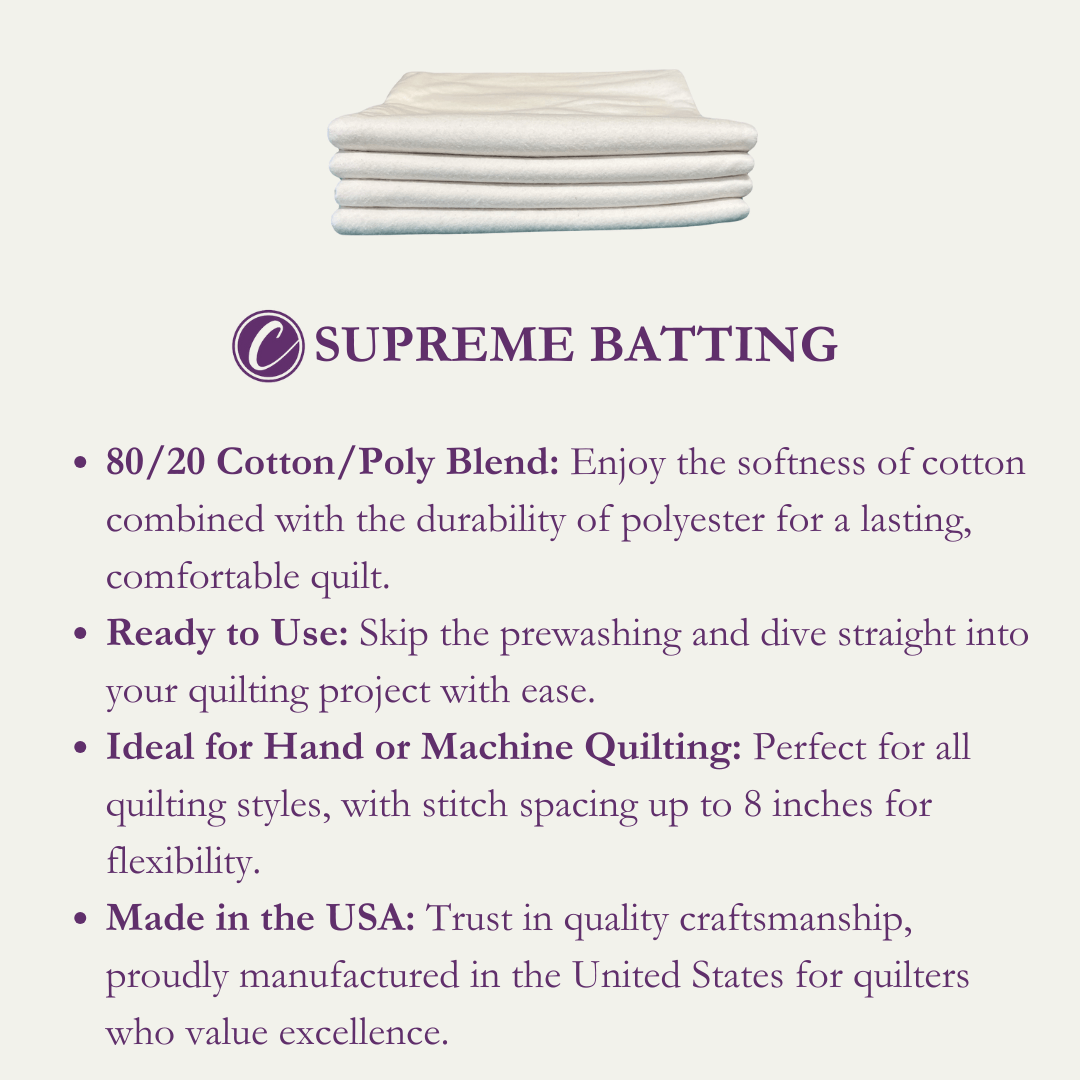 Supreme Batting 80/20 - 93" Wide - By the Yard