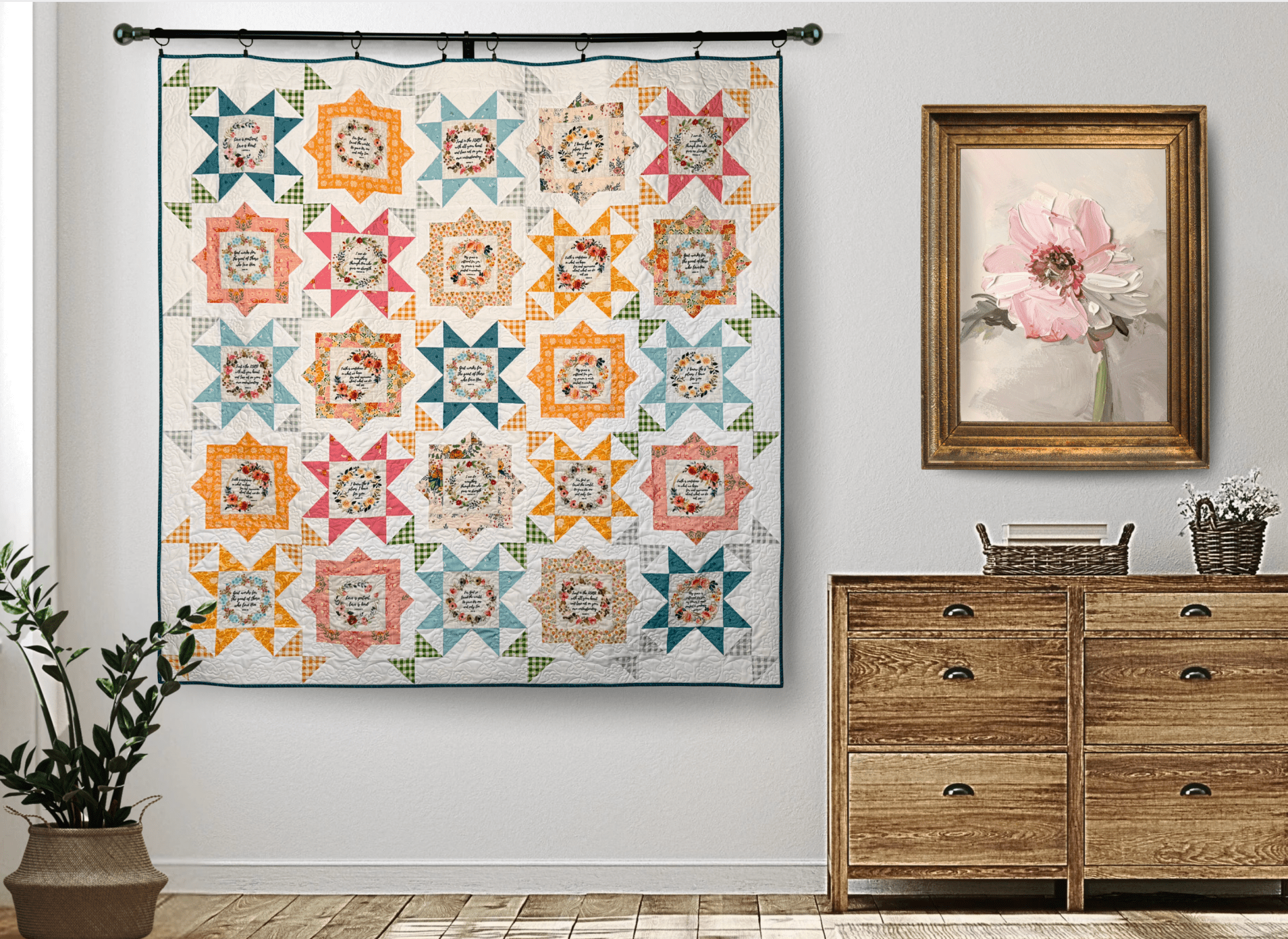 Fussy Frames Bible Verse Quilt Kit