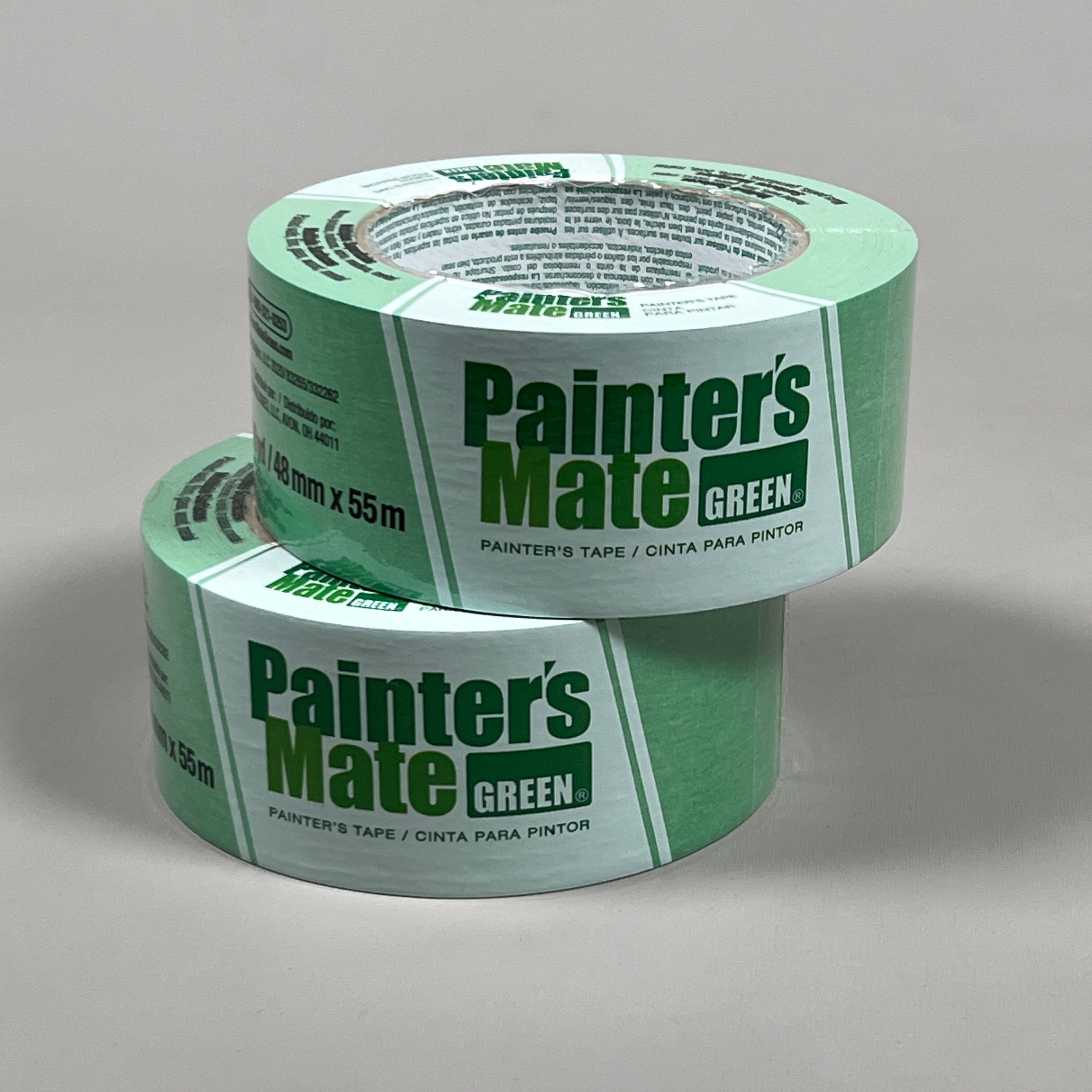2-PK PAINTER'S MATE Multi-Surface Painter's Tape Green 1.88 IN x 60 YD 332262 (New)